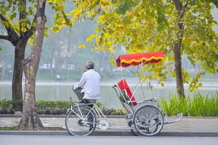 cylco pousse vietnam hanoi voyage