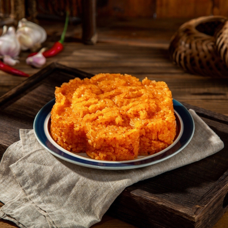 Xôi Gâc (Riz gluant à la momordique)