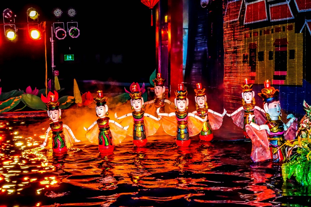 spettacolo delle marionette sull'acqua hanoi