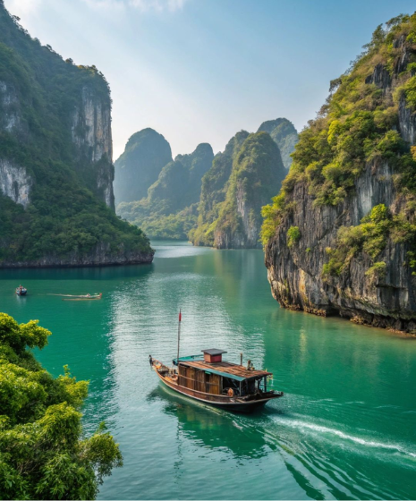 La baia di Bai Tu Long, la sorella tranquilla della baia di Ha Long